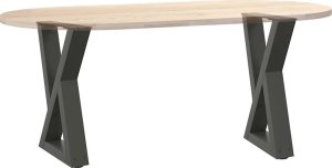 vidaXL Nogi do stolika kawowego 2 szt. Antracyt 28x(42-43,3) cm Stal 8