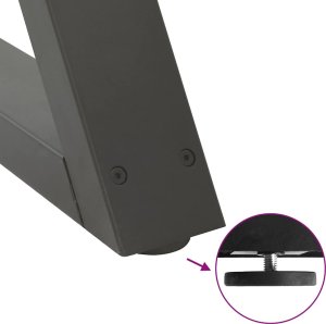 vidaXL Nogi do stolika kawowego 2 szt. Antracyt 28x(42-43,3) cm Stal 9