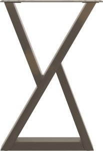 vidaXL Nogi do stołu jadalnego 2 szt. Stal 5