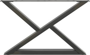 vidaXL Nogi do stolika kawowego 2 szt. Antracyt 70x(42-43,3) cm Stal 5