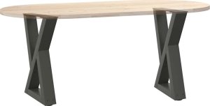 vidaXL Nogi do stolika kawowego 2 szt. Antracyt 38x(42-43,3) cm Stal 8