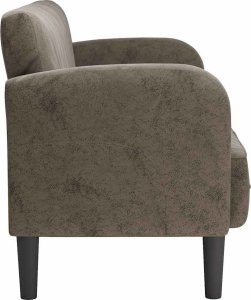 vidaXL vidaXL Sofa dwuosobowa ciemnoszara 110 cm sztuczna skóra 4