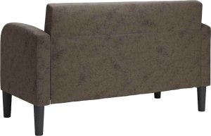 vidaXL vidaXL Sofa dwuosobowa ciemnoszara 110 cm sztuczna skóra 5