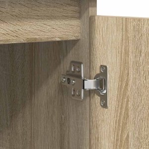 vidaXL Komoda z szufladami Dąb Sonoma 100,5x35x76 cm Drewno klejone 9