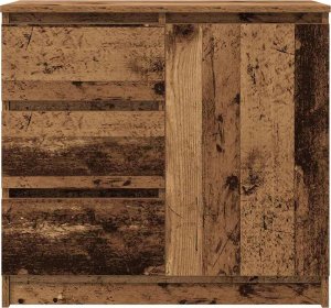 vidaXL Komoda z szufladą Stare drewno 71x35x65 cm Drewno klejone 6