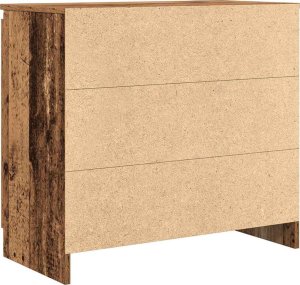 vidaXL Komoda z szufladą Stare drewno 71x35x65 cm Drewno klejone 8