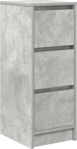 vidaXL Komoda Betonowa Szara 29,5x34x76 cm Drewno klejone 2