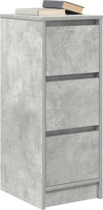 vidaXL Komoda Betonowa Szara 29,5x34x76 cm Drewno klejone 4