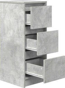 vidaXL Komoda Betonowa Szara 29,5x34x76 cm Drewno klejone 5