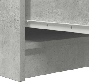 vidaXL Komoda Betonowa Szara 29,5x34x76 cm Drewno klejone 9