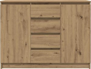 vidaXL Komoda z szufladami Artisan Oak 100,5x35x76 cm Drewno klejone 6
