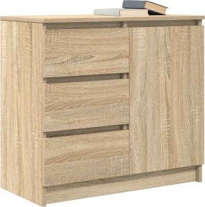 vidaXL Komoda z szufladą Dąb Sonoma 71x35x65 cm Drewno klejone 4