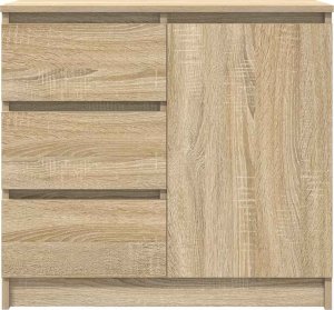 vidaXL Komoda z szufladą Dąb Sonoma 71x35x65 cm Drewno klejone 6