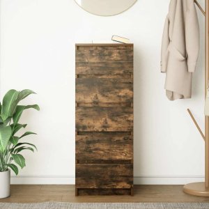 vidaXL Komoda z szufladami Dąb wędzony 37,5x35x99 cm Drewno klejone 3