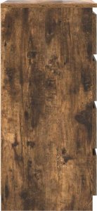 vidaXL Komoda z szufladami Dąb wędzony 37,5x35x99 cm Drewno klejone 7