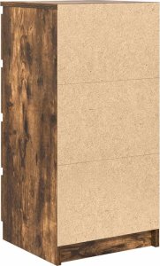 vidaXL Komoda z szufladami Dąb wędzony 37,5x35x99 cm Drewno klejone 8