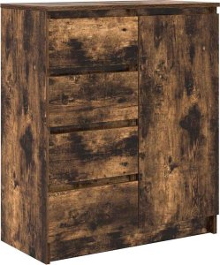 vidaXL Komoda z szufladami Dąb wędzony 71x35x84 cm Drewno klejone 2