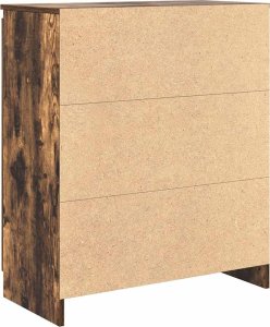 vidaXL Komoda z szufladami Dąb wędzony 71x35x84 cm Drewno klejone 8