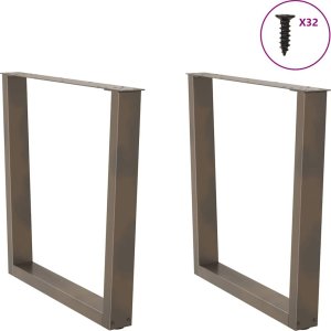 vidaXL Nogi do stołu jadalnego w kształcie litery V 2 szt. Stal 3