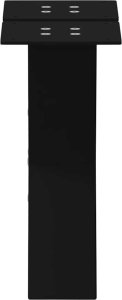 vidaXL Nogi do stolika kawowego, 2 szt., czarne, 40x(30-31) cm, stal 6