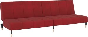 vidaXL 2-osobowa kanapa, kolor czerwonego wina, tapicerowana aksamitem 2