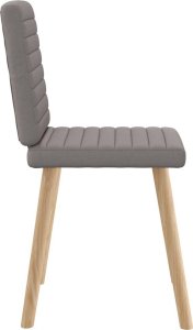 vidaXL Krzesła stołowe, 2 szt., kolor taupe, obite tkaniną 5