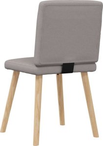 vidaXL Krzesła stołowe, 2 szt., kolor taupe, obite tkaniną 6