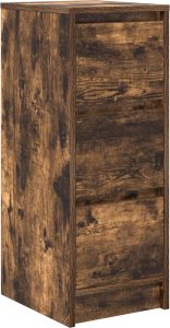 vidaXL Komoda Dąb wędzony 29,5x34x76 cm Drewno klejone 2