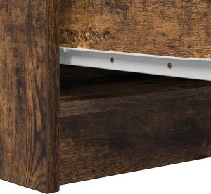 vidaXL Komoda Dąb wędzony 29,5x34x76 cm Drewno klejone 9