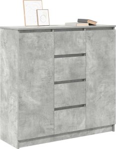 vidaXL Komoda z szufladami Betonowy Szary 100,5x35x98,5 cm 4