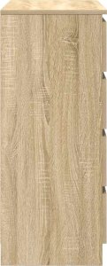 vidaXL Komoda z szufladami Dąb Sonoma 71x35x84 cm Drewno klejone 7