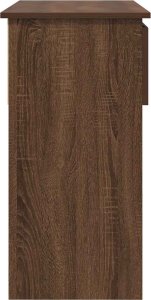 vidaXL Konsola z szufladami Brązowy Dąb 85,5x38,5x74,5 cm 6