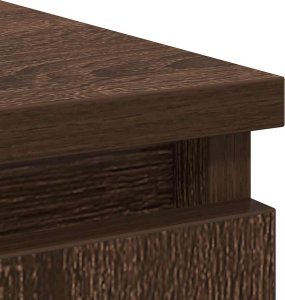 vidaXL Komoda z szufladą Brązowy dąb 71x35x65 cm Drewno klejone 10