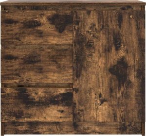 vidaXL Komoda z szufladą Dąb wędzony 71x35x65 cm Drewno klejone 6