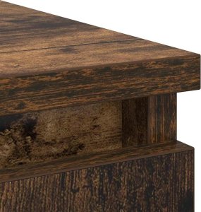 vidaXL Komoda z szufladą Dąb wędzony 71x35x65 cm Drewno klejone 10