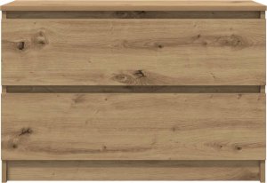 vidaXL Szafka RTV Artisan Oak 80x35x54 cm Drewno klejone 5