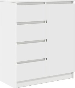 vidaXL Komoda z szufladami Biała 71x35x84 cm Drewno klejone 2