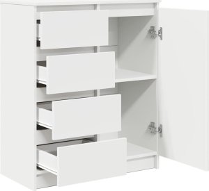 vidaXL Komoda z szufladami Biała 71x35x84 cm Drewno klejone 5