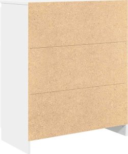vidaXL Komoda z szufladami Biała 71x35x84 cm Drewno klejone 8