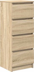 vidaXL Komoda Sonoma Oak 37,5x35x99 cm Drewno klejone 2