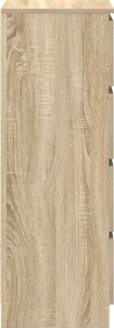 vidaXL Komoda Sonoma Oak 37,5x35x99 cm Drewno klejone 7