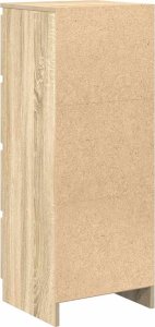 vidaXL Komoda Sonoma Oak 37,5x35x99 cm Drewno klejone 8