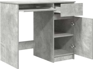 Biurko vidaXL Szare 86 cm x 49 cm 5