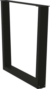 vidaXL Nogi do stołu jadalnego w kształcie litery V 2 szt. Czarne Stal 4