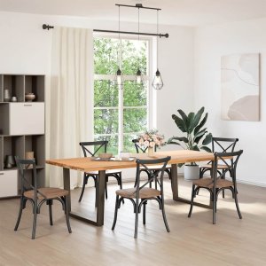 vidaXL Nogi do stołu jadalnego w kształcie litery V 2 szt. Stal 2