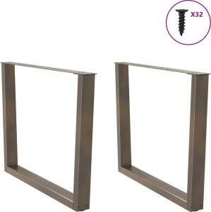 vidaXL Nogi do stołu jadalnego w kształcie litery V 2 szt. Stal 3