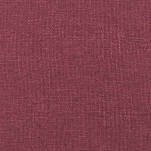 vidaXL Krzesła stołowe, 2 szt., winna czerwień, obite tkaniną 8