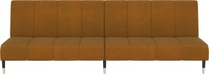 vidaXL 2-osobowa kanapa, brązowa, tapicerowana aksamitem 5