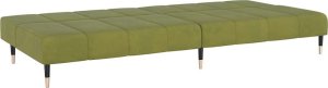 vidaXL 2-osobowa kanapa, jasnozielona, tapicerowana aksamitem 6