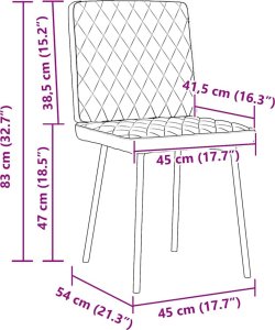 vidaXL Krzesła stołowe, 6 szt., czarne, sztuczna skóra 9